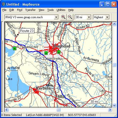 Iraq Map CD/Worldmap Bundle